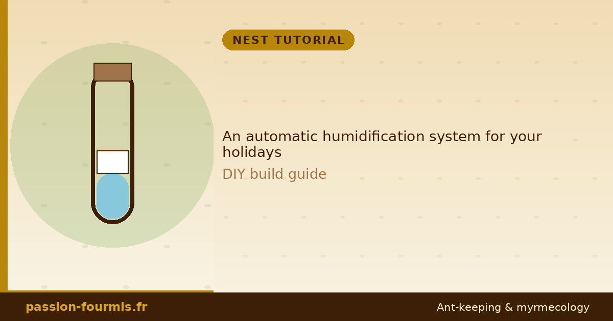 An automatic humidification system for your holidays