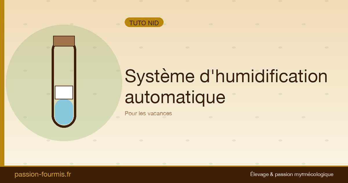 Système d’humidification automatique pour vos vacances