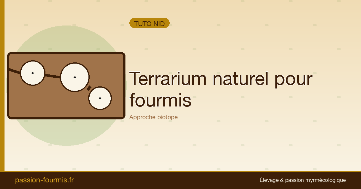 Terrarium naturel pour fourmis : approche biotope